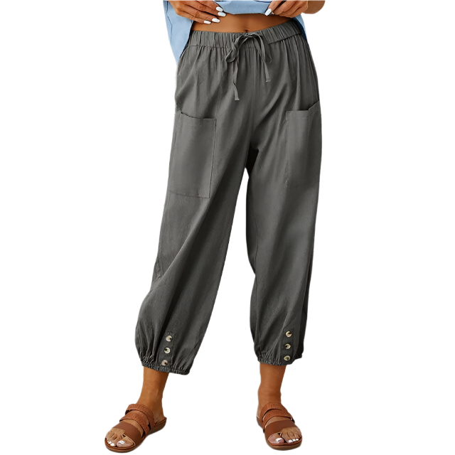 Alba | Women's Soft Wide-Leg Lounge Pants with Pockets