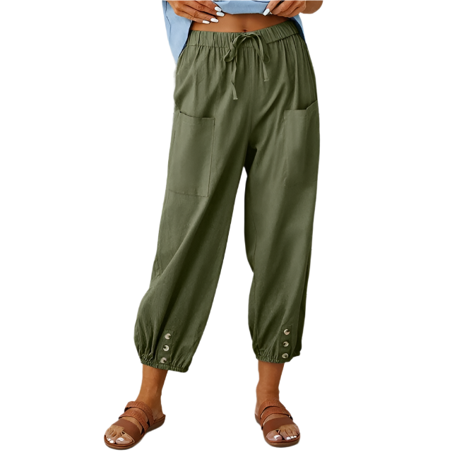 Alba | Women's Soft Wide-Leg Lounge Pants with Pockets