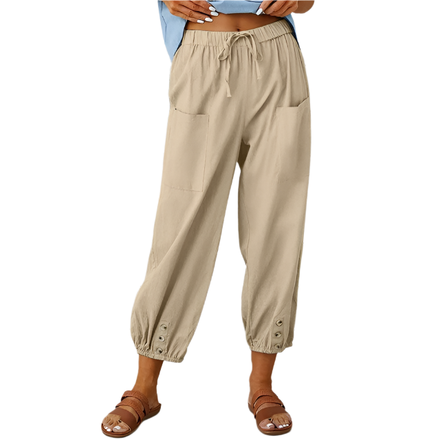 Alba | Women's Soft Wide-Leg Lounge Pants with Pockets