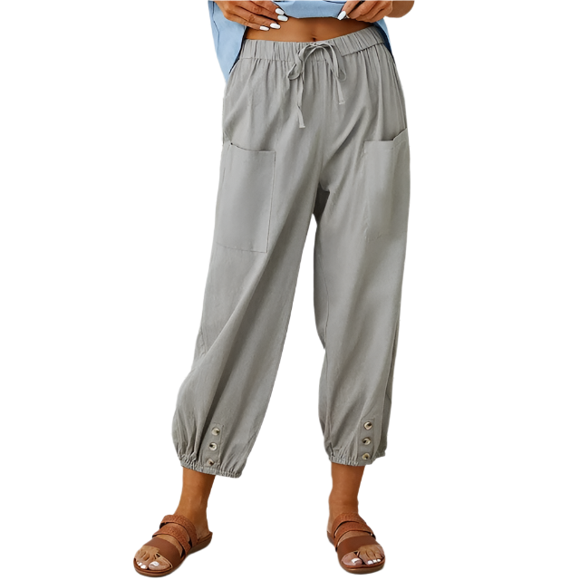 Alba | Women's Soft Wide-Leg Lounge Pants with Pockets