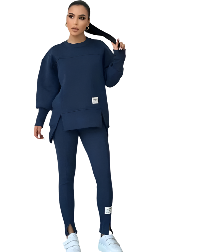 Isaline | Women’s Everyday Loungewear Set with Relaxed Fit Sweatshirt & Seamless Leggings