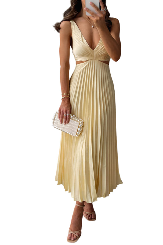 Clarisse | Elegant Pleated Evening Dress
