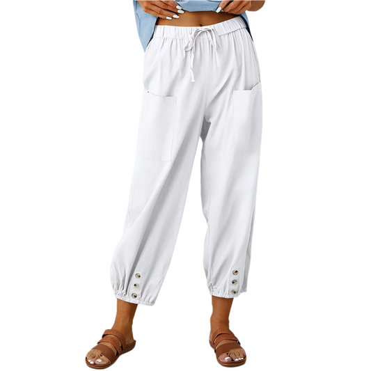 Alba | Women's Soft Wide-Leg Lounge Pants with Pockets