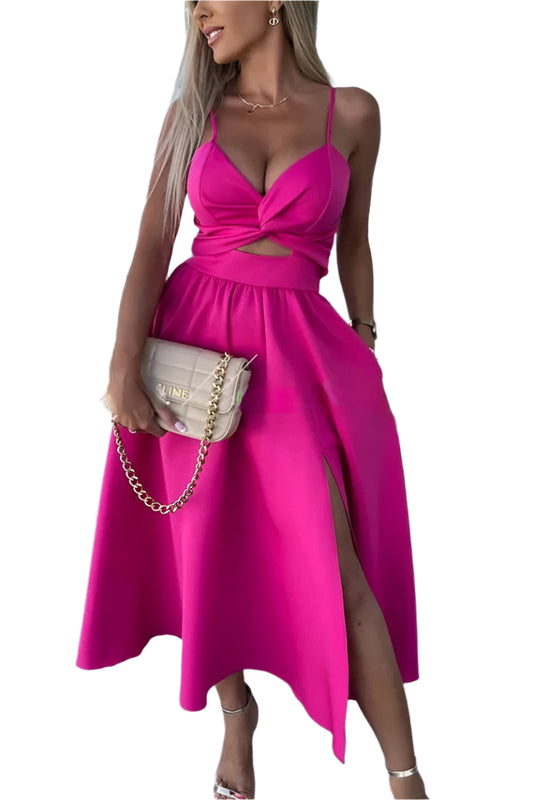 Lina | Spaghetti Strap Midi Dress