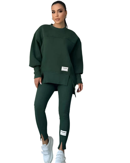Isaline | Women’s Everyday Loungewear Set with Relaxed Fit Sweatshirt & Seamless Leggings