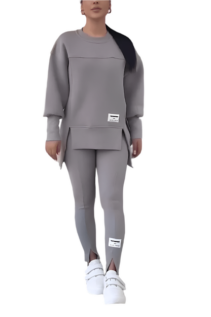 Isaline | Women’s Everyday Loungewear Set with Relaxed Fit Sweatshirt & Seamless Leggings